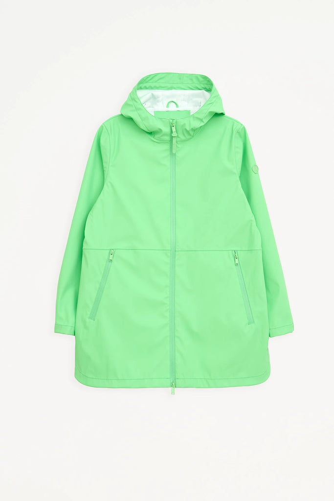  Chaqueta impermeable Brouillard de Mujer Tantä. Color verde menta. 