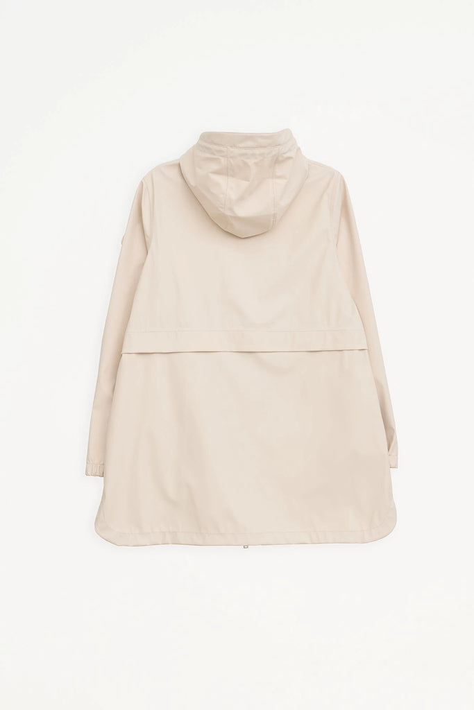  Chaqueta impermeable Brouillard de Mujer Tantä. Color blanco roto o crudo