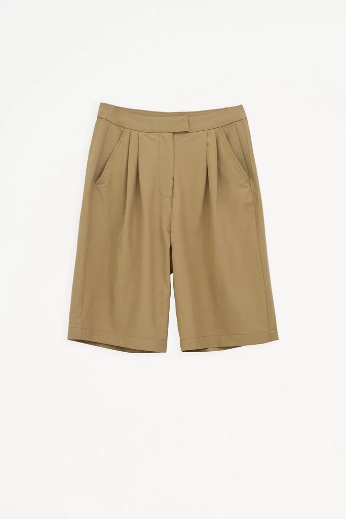 Bermudas anchas y corte holgado Tantä de Mujer. Color Marrón