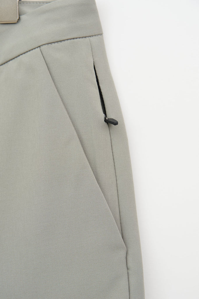 bermudas de corte estándar gris verde
