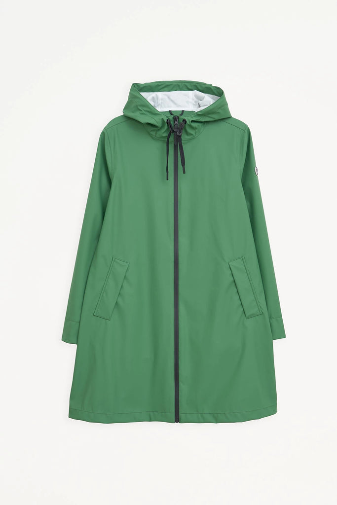 Chubasquero impermeable de mujer Nuovola de Tantä. Color verde. 