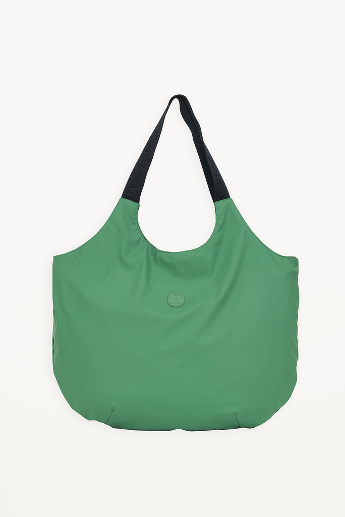 bolso shopper impermeable verde