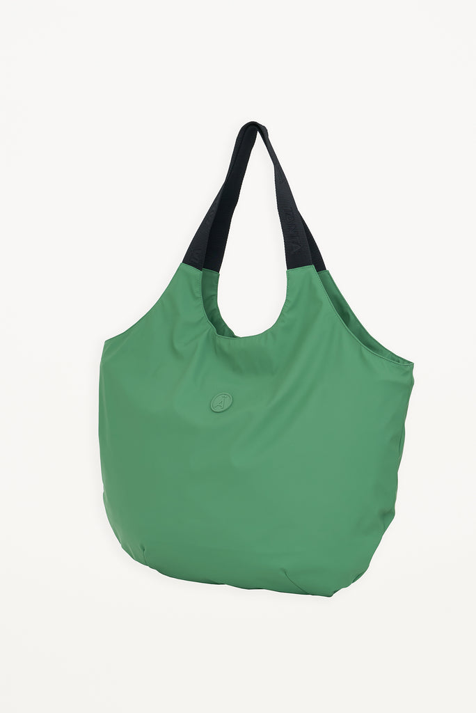 bolso shopper impermeable verde