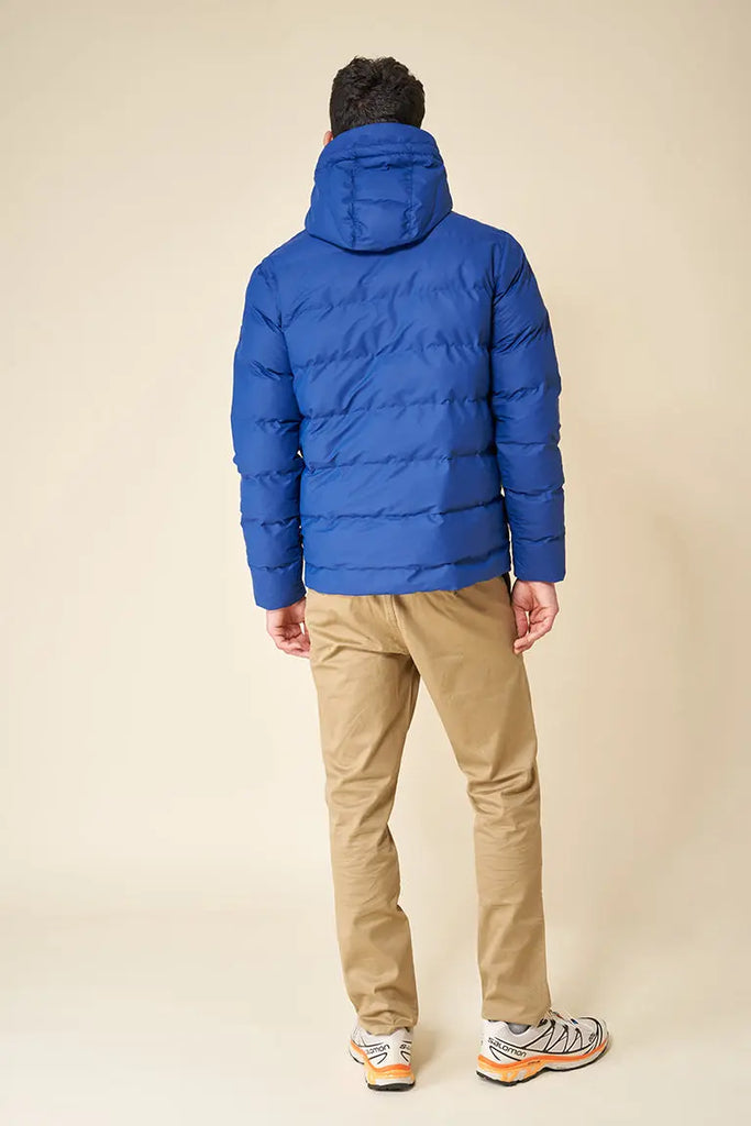 Abrigo impermeable acolchado de hombre tipo plumas Tantä Azul eléctrico