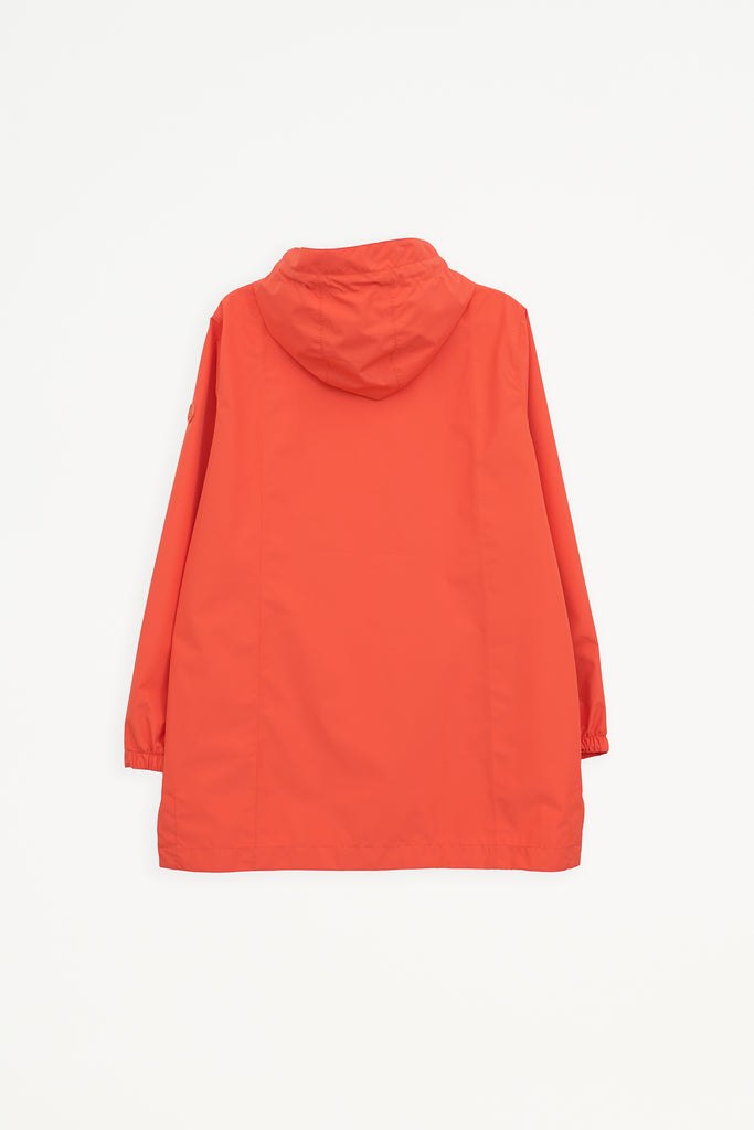  Chaqueta impermeable de Mujer en poliéster reciclado. Tantä. Color naranja