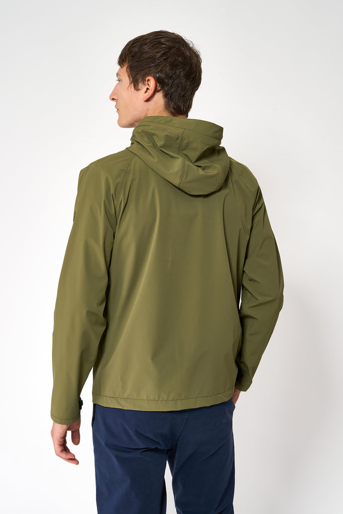 Chaqueta impermeable Stortbui con costuras totalmente selladas Hombre.  Verde