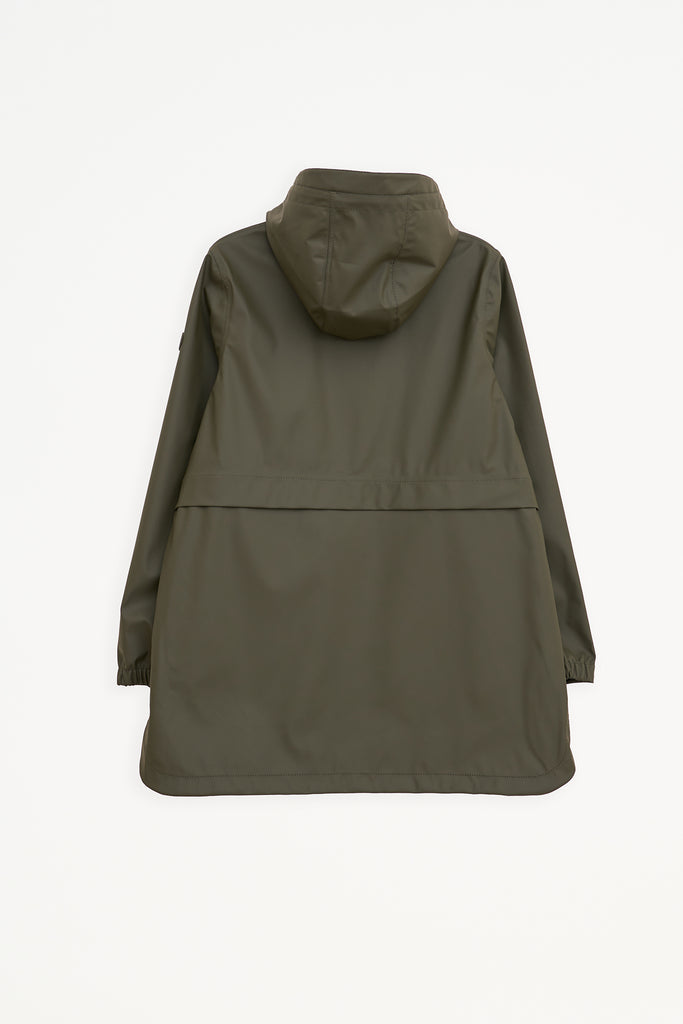 Chaqueta impermeable Brouillard de Mujer Tantä. Verde khaki.