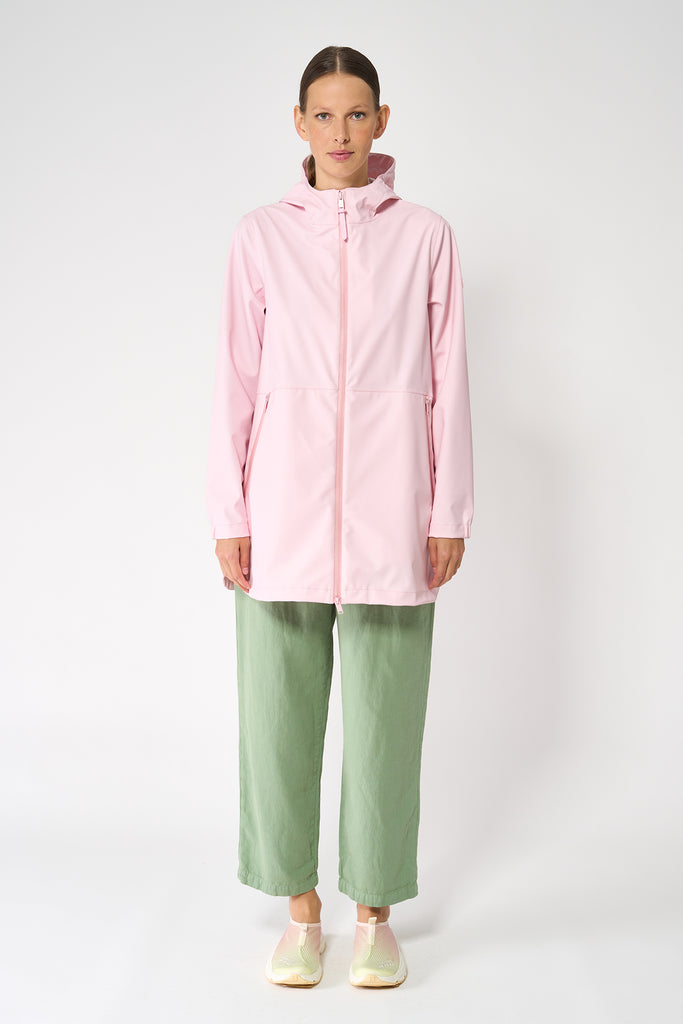 Chaqueta impermeable Brouillard de Mujer Tantä. Color Rosa