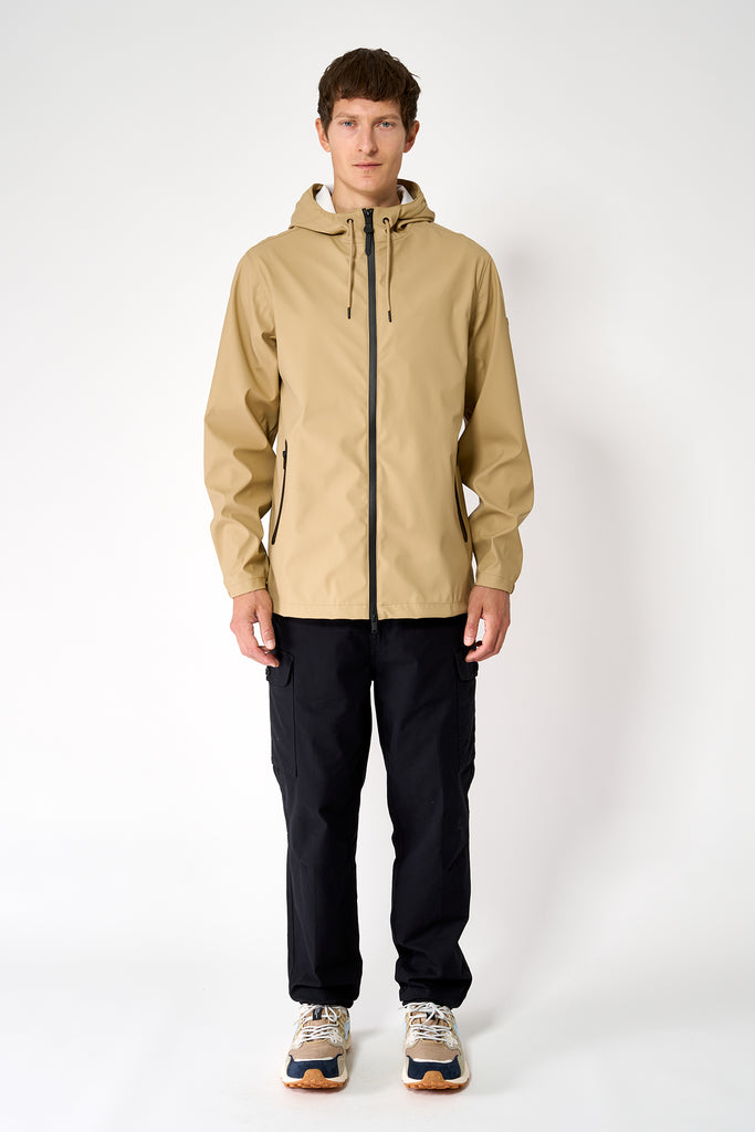 Chaqueta impermeable Ulap de hombre Tantä Beige