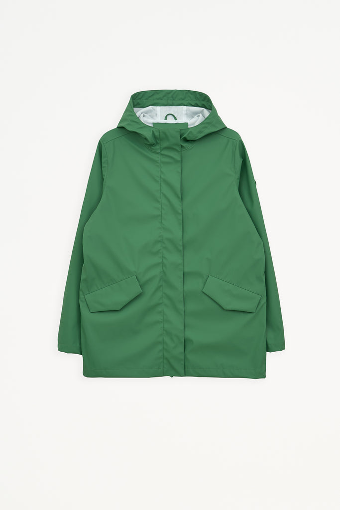  Chaqueta Impermeable Niebla de Mujer Tantä. color verde. 100% Impermeable