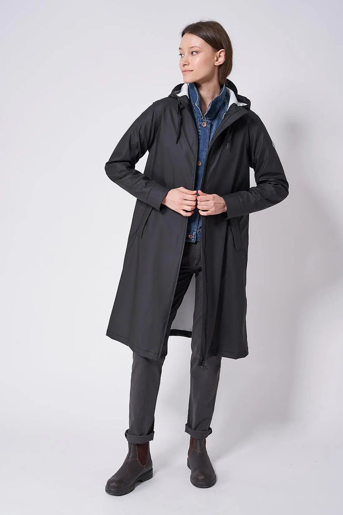 Abrigo Impermeable de Mujer Tantä: Parka Acolchada Pyt. Black – Tantä  Rainwear